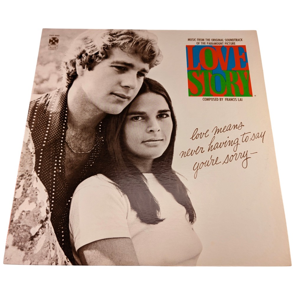 Francis Lai Love Story Soundtrack Paramount PAS6002 1970 Stereo Vinyl LP